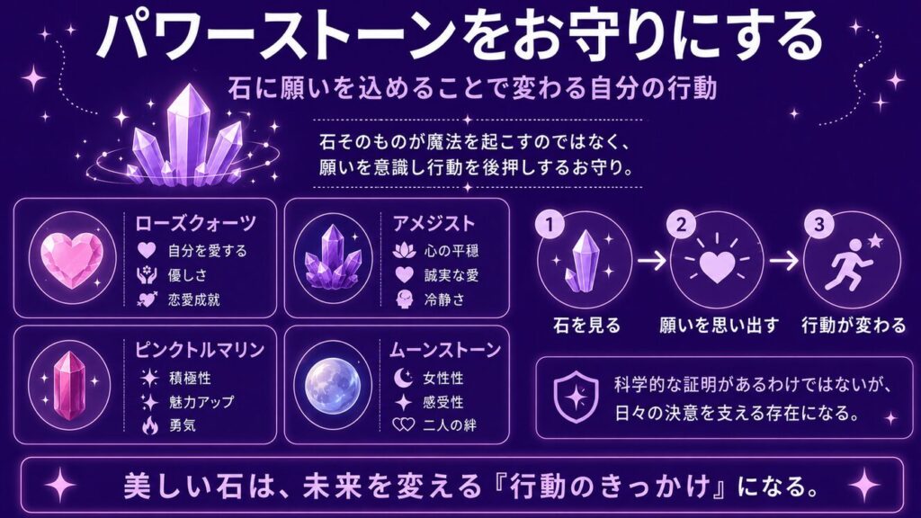 1日で両思いになる方法はおまじない パワーストーンをお守りにする