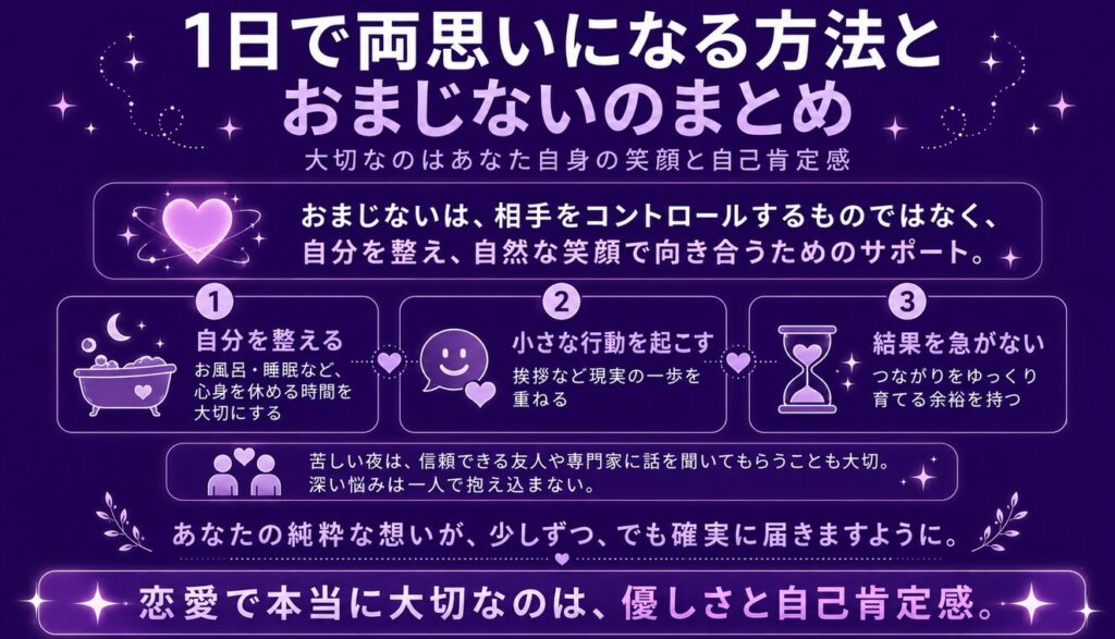 1日で両思いになる方法とおまじないのまとめ