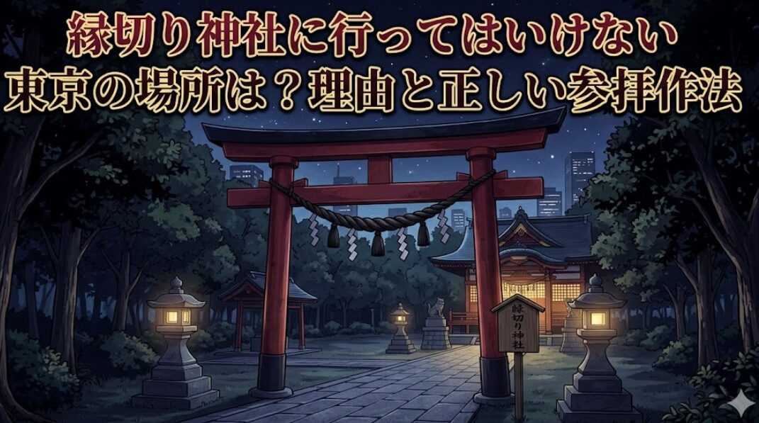 縁切り神社に行ってはいけない東京の場所は？理由と正しい参拝作法