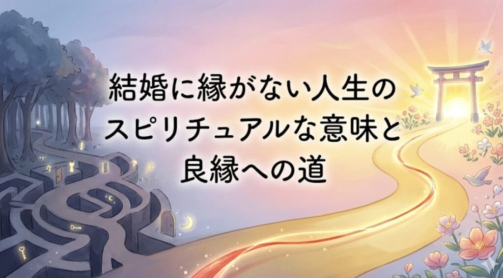 結婚に縁がない人生のスピリチュアルな意味と良縁への道