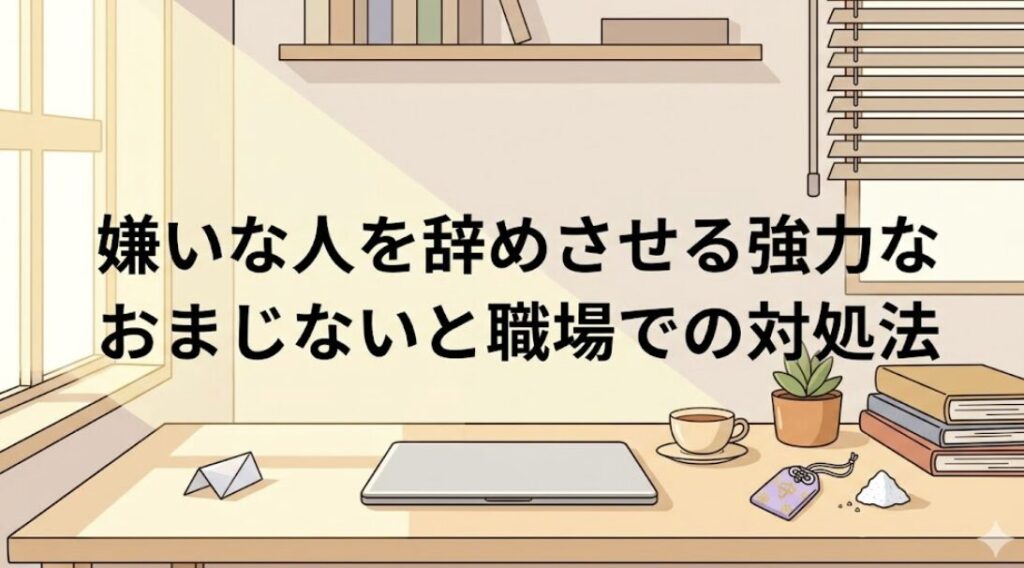 嫌いな人を辞めさせる強力なおまじないと職場での対処法