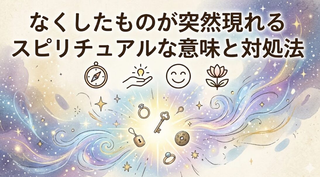 なくしたものが突然現れるスピリチュアルな意味と対処法