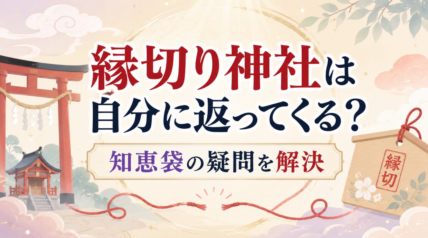 縁切り神社は自分に返ってくる？知恵袋の疑問を解決