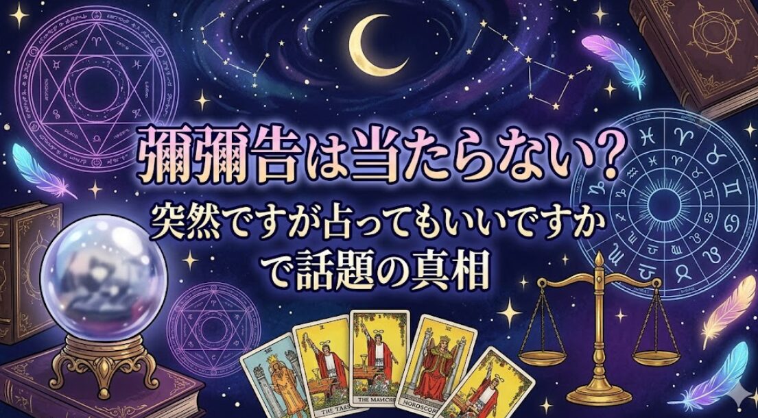 彌彌告は当たらない？突然ですが占ってもいいですかで話題の真相