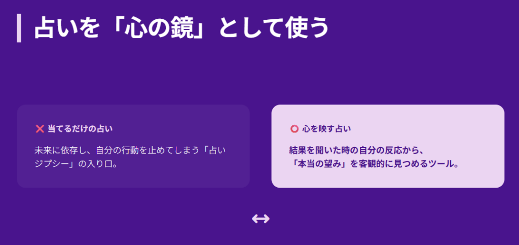 占いを「心の鏡」として使う