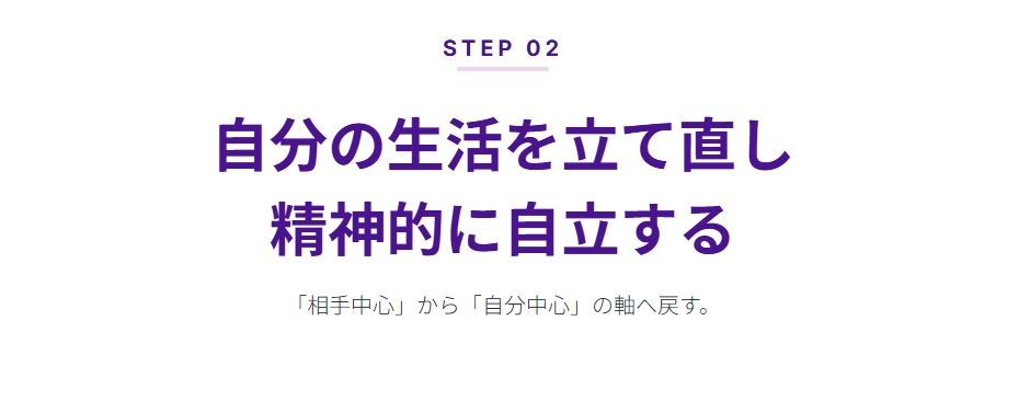 二度と戻らない復縁　自分の生活を立て直し精神的に自立する