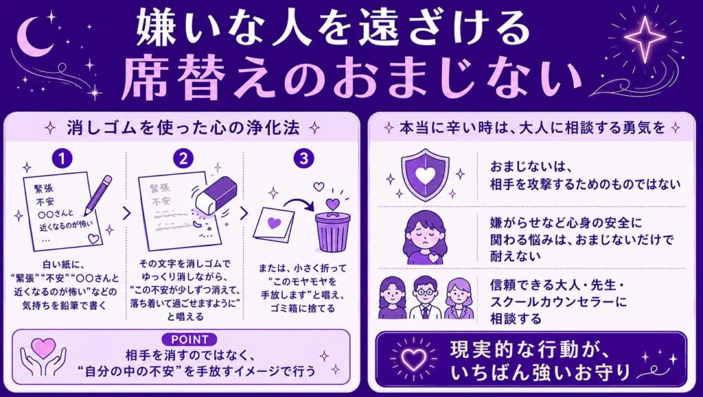 嫌いな人を遠ざける席替えのおまじない