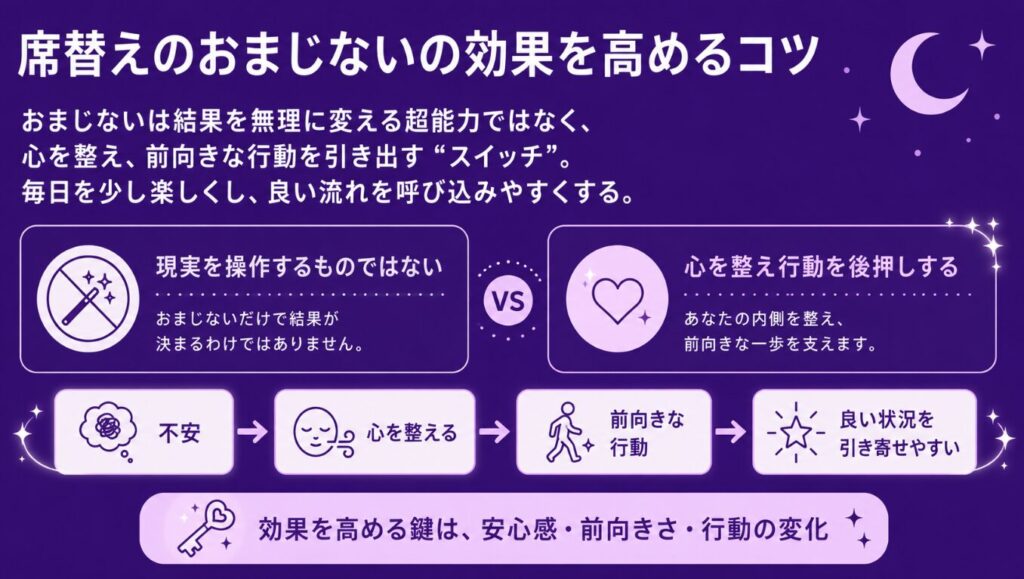 席替えのおまじないの効果を高めるコツ