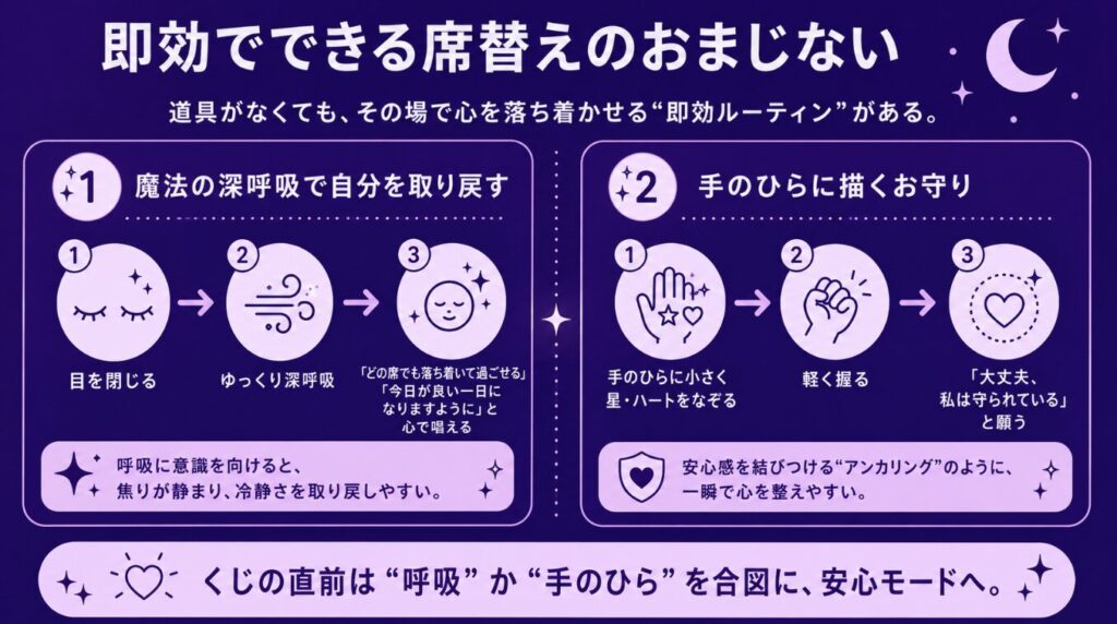 即効でできる席替えのおまじない