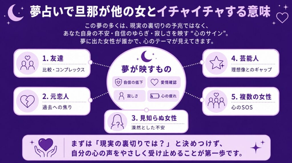 夢占いで旦那が他の女とイチャイチャする意味