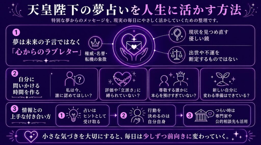 天皇陛下の夢占いを人生に活かす方法