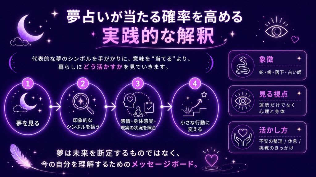 夢占いが当たる確率を高める実践的な解釈