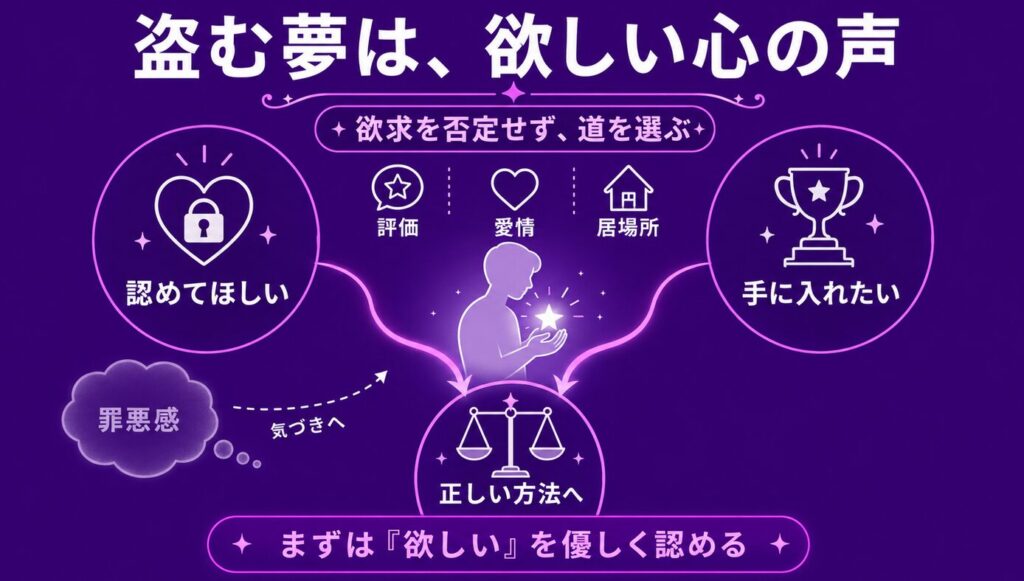 夢占いでの泥棒　自分が泥棒になる夢の心理的な欲求