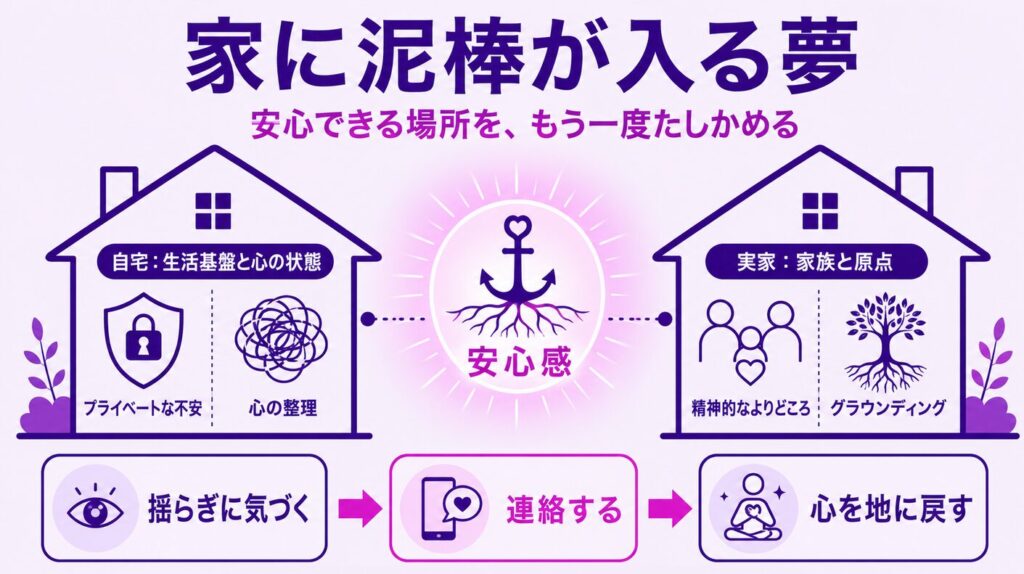 夢占いでの泥棒　自宅や実家に泥棒が入る夢と安心感