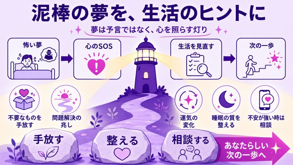夢占いにおける泥棒は生活を見直すヒントに