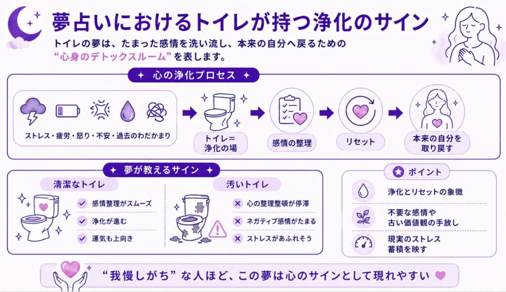 夢占いにおけるトイレが持つ浄化のサイン