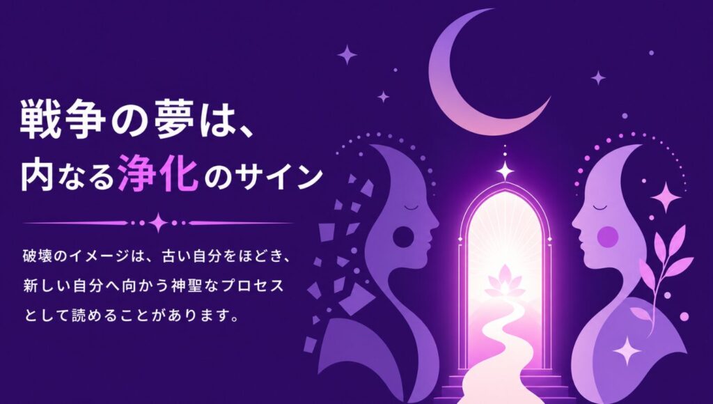 夢占いで戦争の夢を見るスピリチュアルな意味
