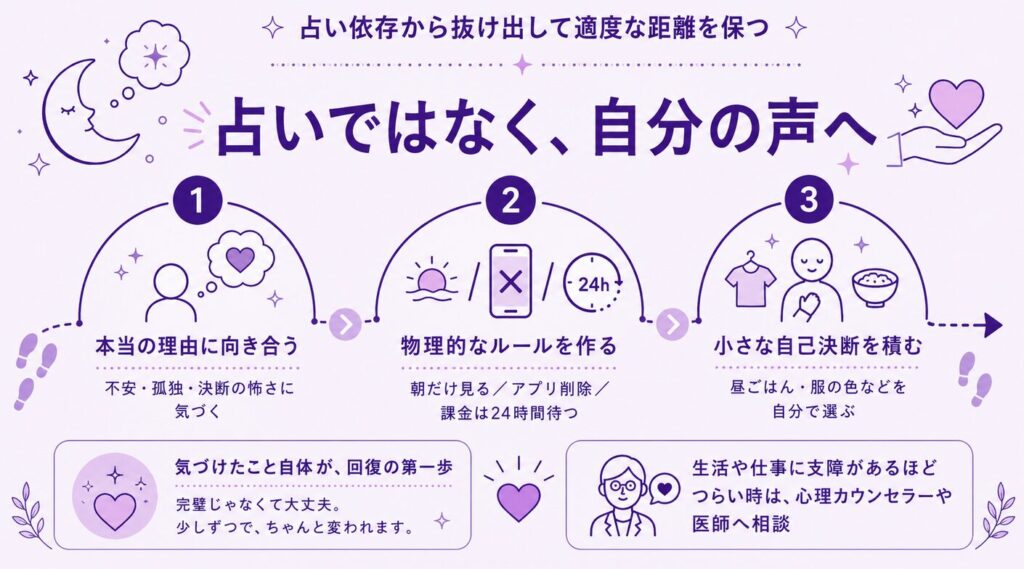 占い依存から抜け出して適度な距離を保つ