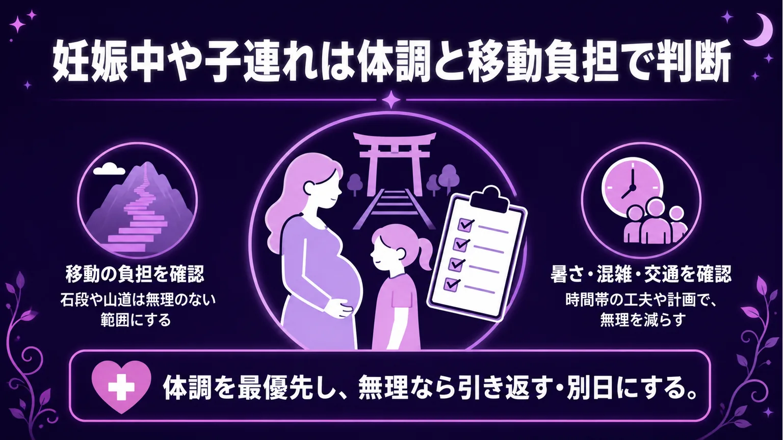 京都で行ってはいけない神社 妊娠中や子連れは体調と移動負担で判断