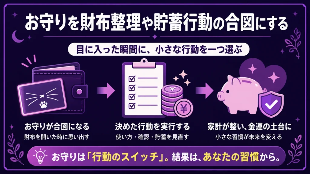 猫のヒゲは金運　お守りを財布整理や貯蓄行動の合図にする