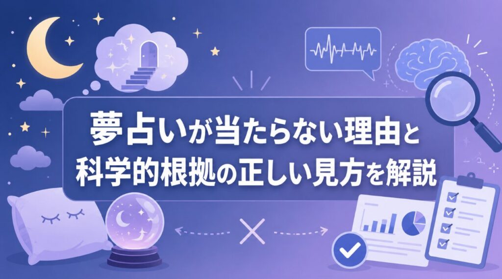 夢占いが当たらない理由と科学的根拠の正しい見方を解説