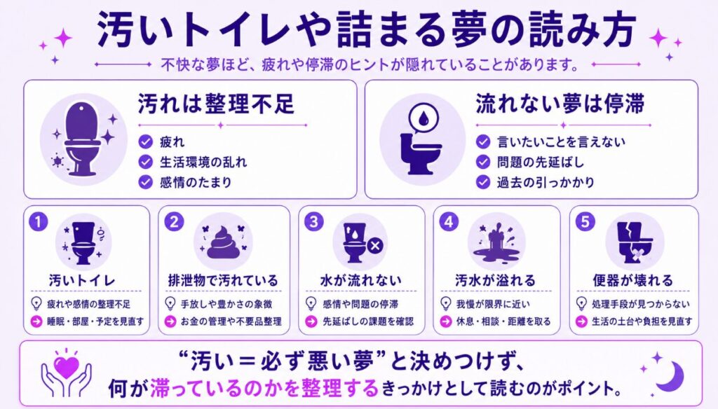 汚いトイレや詰まる夢の読み方