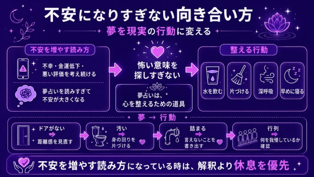 夢占いで変なトイレを見る意味 不安になりすぎない向き合い方