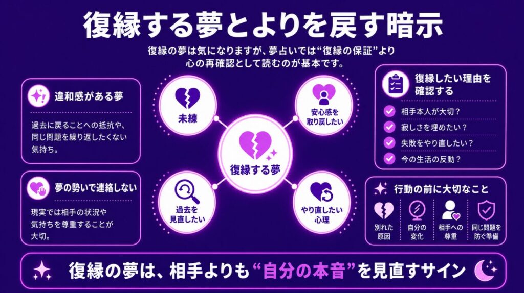 復縁する夢とよりを戻す暗示