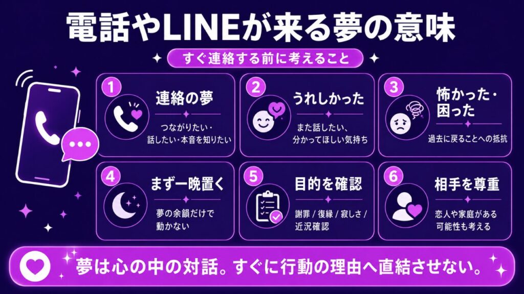 電話やLINEが来る夢の意味