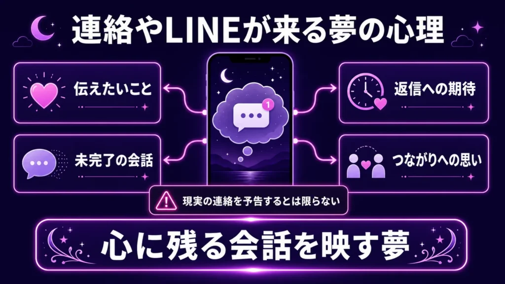 夢占いで昔好きだった人　連絡やLINEが来る夢の心理