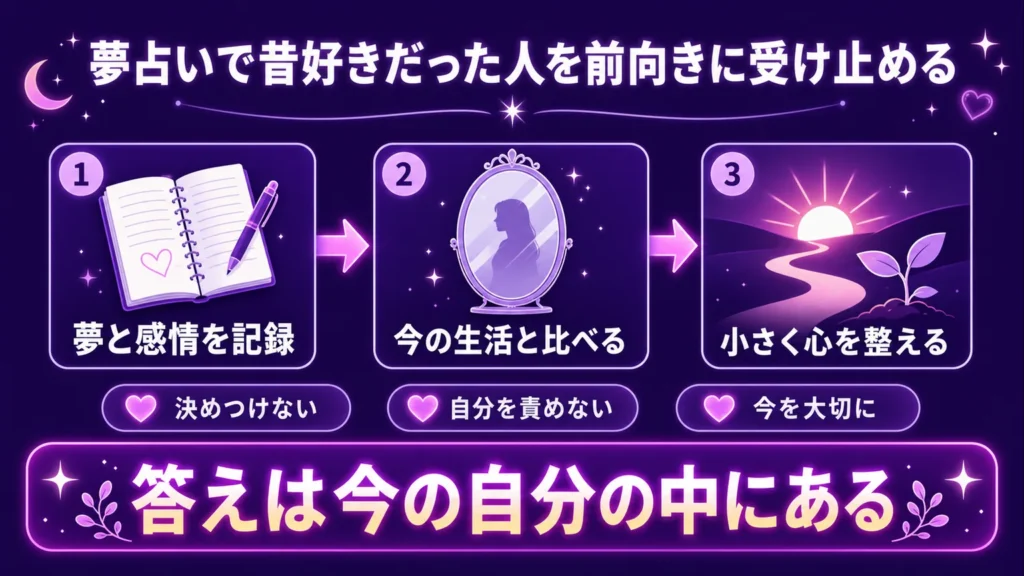 夢占いで昔好きだった人を前向きに受け止める