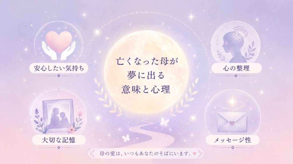 夢占いで亡くなった母が出る意味と心理を解説2