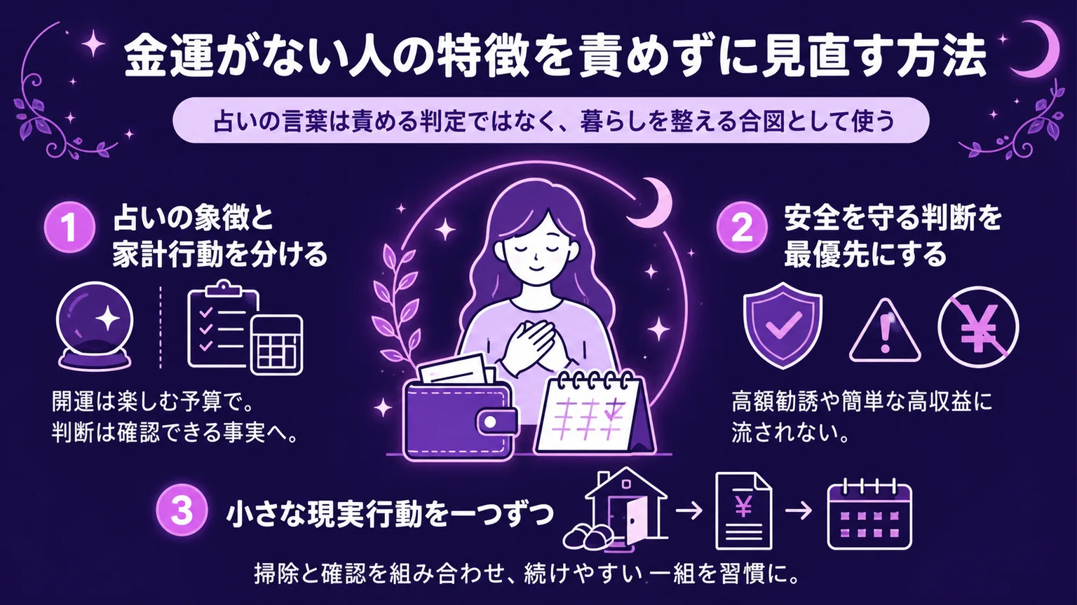 金運がない人の特徴を責めずに見直す方法