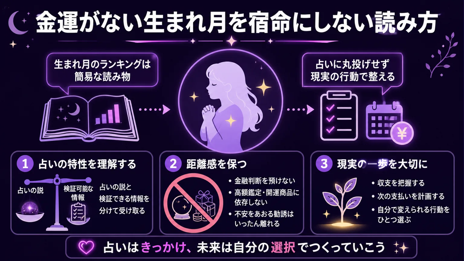 金運がない生まれ月を宿命にしない読み方