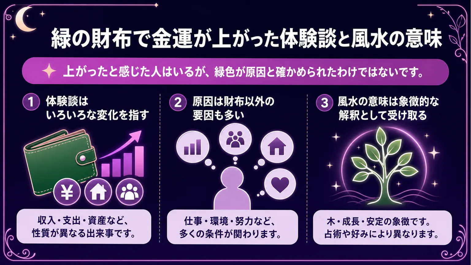 緑の財布で金運が上がった体験談と風水の意味